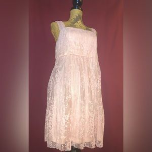 Forever 21 - Peach Stretch Lace Dress NWT